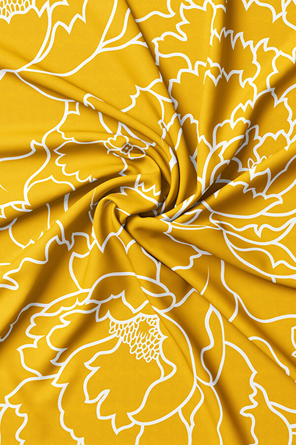 YELLOW TWILL SCARF 2