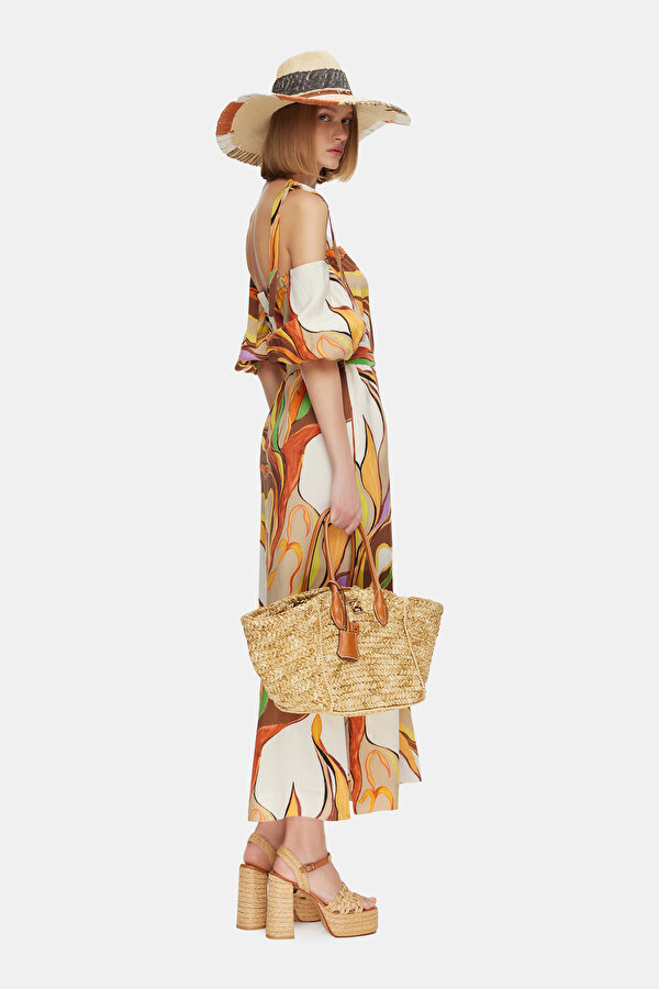 MULTICOLOR SLEEVELESS SUSPENDER MAXI DRESS 2