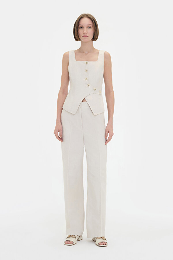 SAND STRAIGHT CUT TROUSERS 2