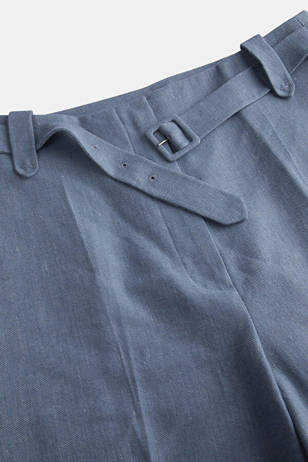 BLUE STRAIGHT CUT TROUSERS 6