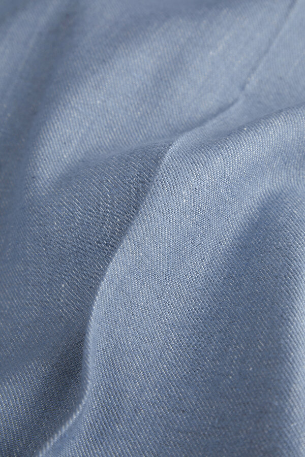 BLUE STRAIGHT CUT TROUSERS 7