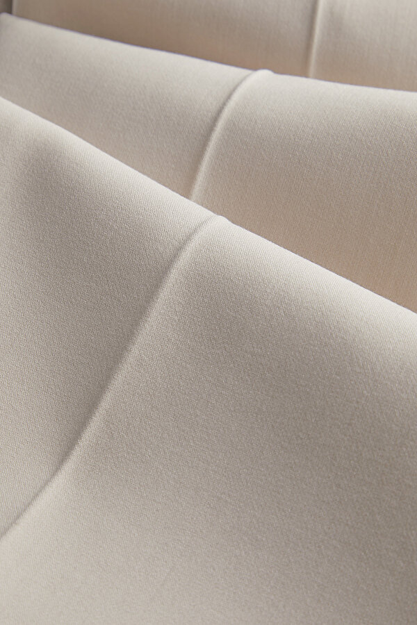 BEIGE STRAIGHT CUT TROUSERS 7