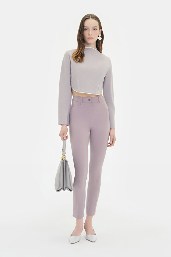 GREY SKINNY LEG TROUSERS
