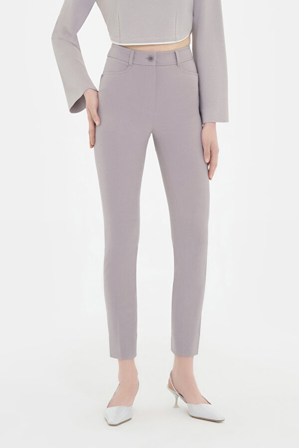 GREY SKINNY LEG TROUSERS 2