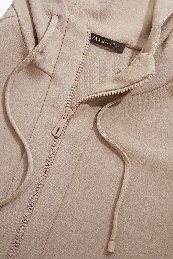 BEIGE HOODIE SWEATSHIRT 7