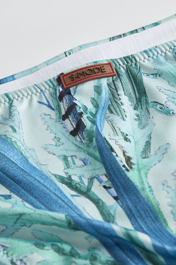 TURQUOISE DESIGN FILLED BIKINI 7