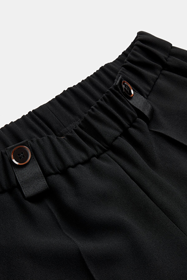 BLACK WIDE LEG TROUSERS 6