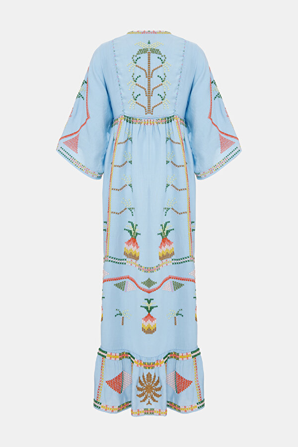 KOYU MAVİ KAFTAN 2