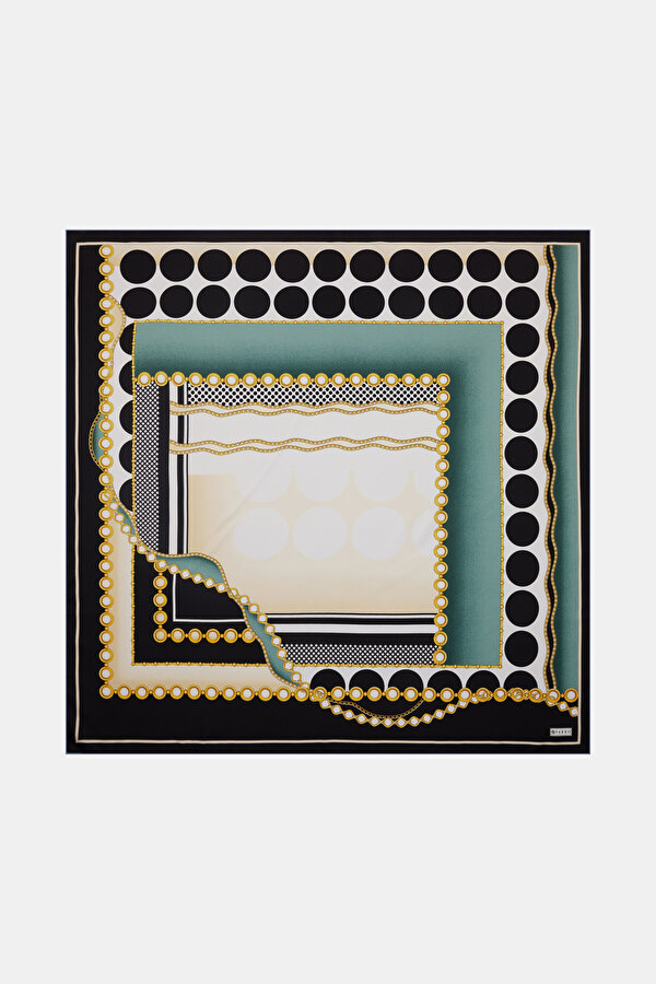 NEPHY GEOMETRIC DESIGN TWILL SCARF