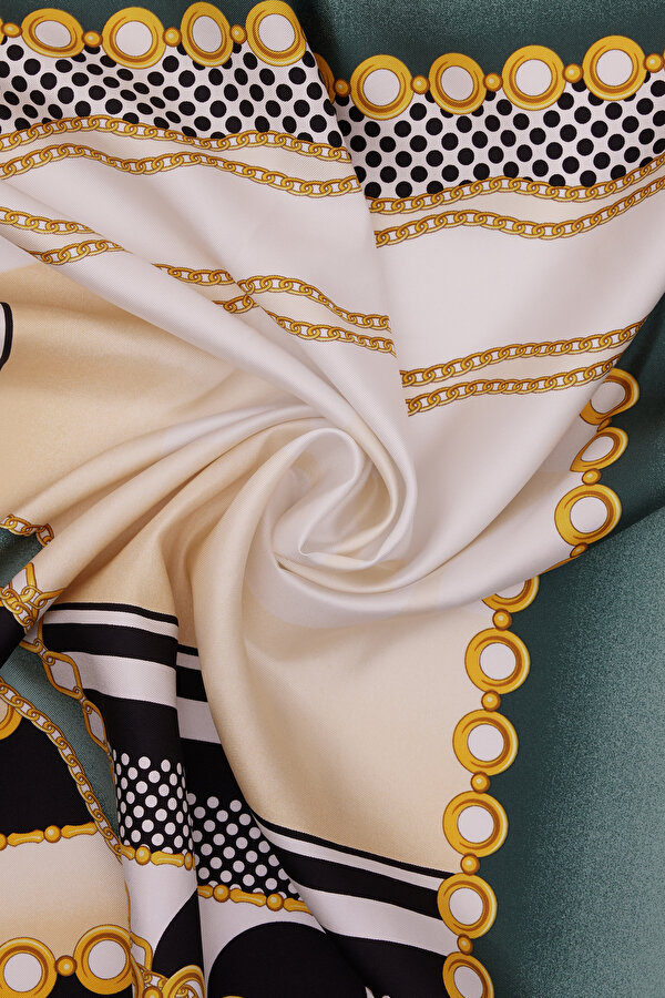 NEPHY GEOMETRIC DESIGN TWILL SCARF 2