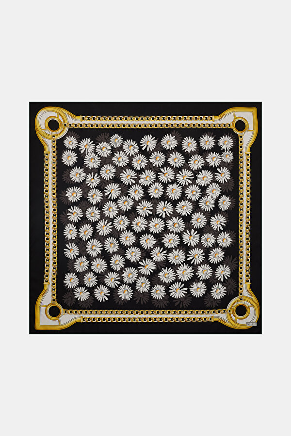 BLACK TWILL SCARF
