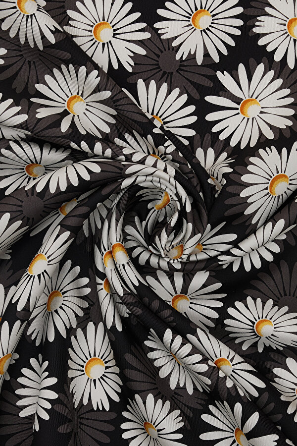 BLACK TWILL SCARF 2