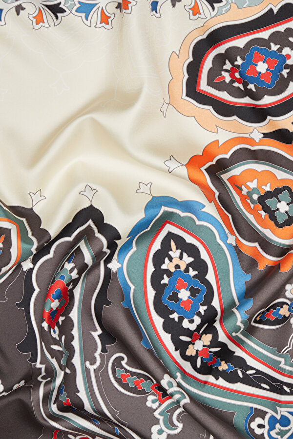NEPHY PAISLEY PATTERNED TWILL SCARF 2