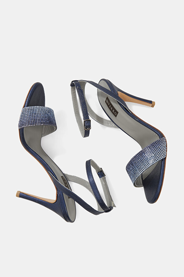 NAVY BLUE LEATHER SHOE 6