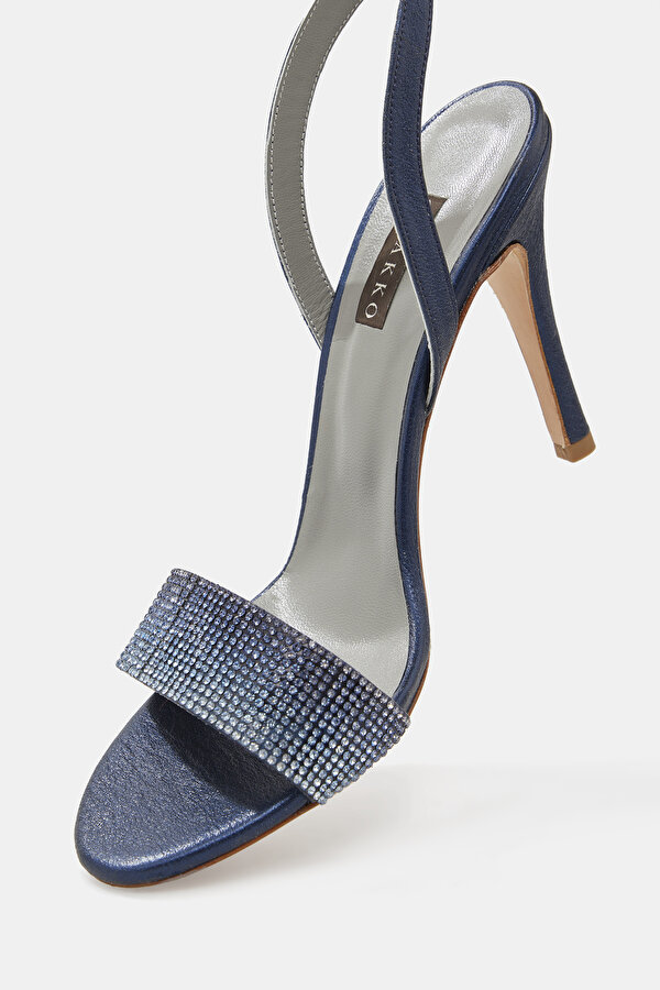 NAVY BLUE LEATHER SHOE 7