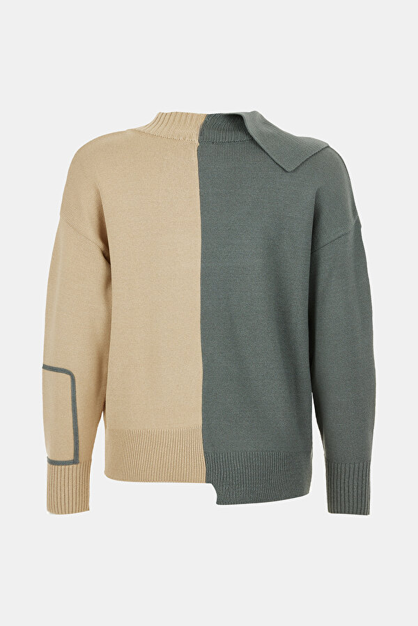 BEIGE ASYMMETRIC JERSEY 2