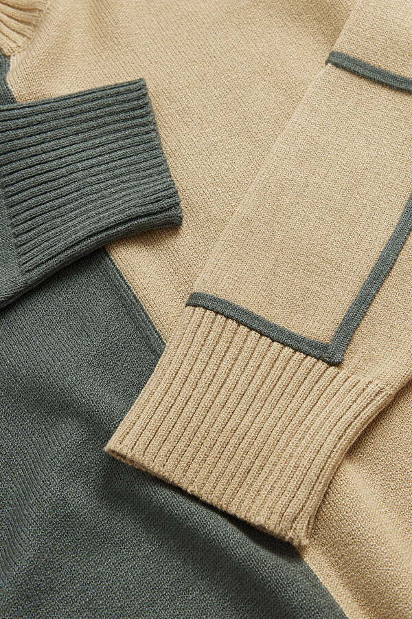 BEIGE ASYMMETRIC JERSEY 7