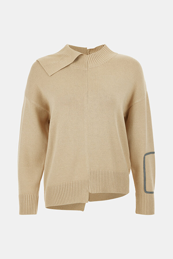 BEIGE ASYMMETRIC JERSEY
