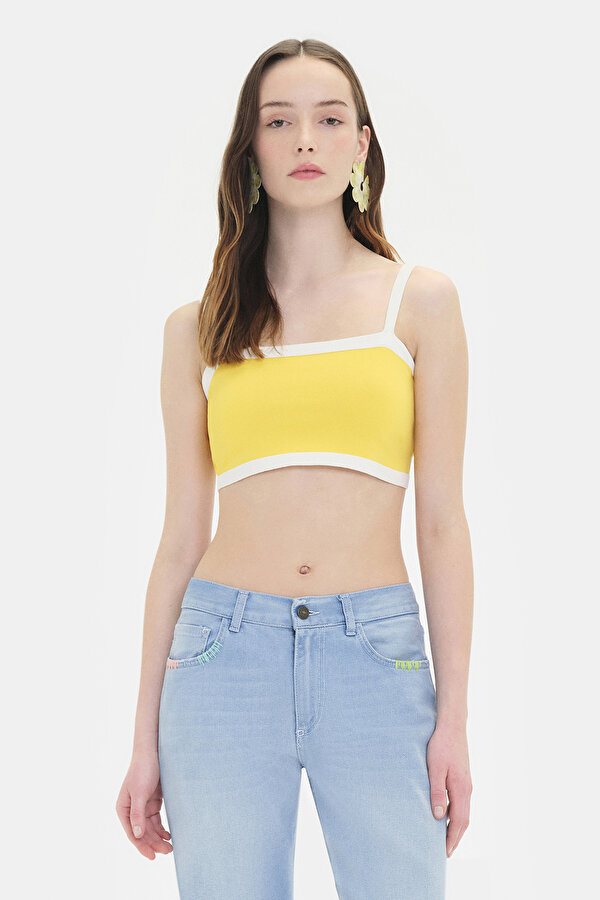 ECRU SQUARE BUSTIER