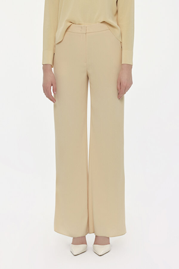 LIGHT YELLOW STRAIGHT CUT TROUSERS 2