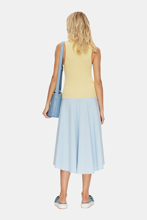 BLUE SLEEVELESS DRESS 2