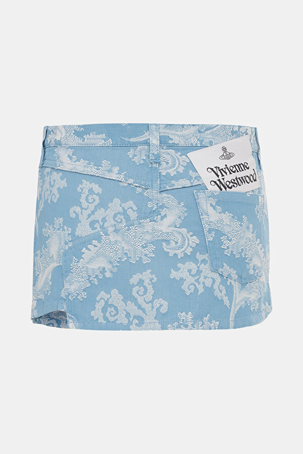 WHITE DESIGN FILLED SKIRT 2