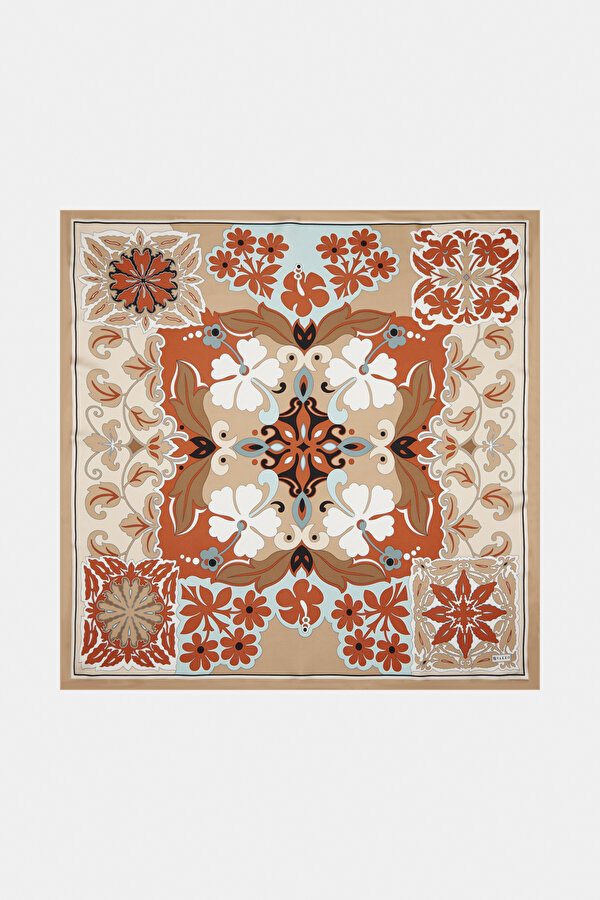 BEIGE TWILL SCARF
