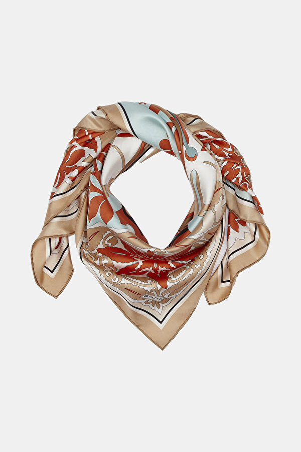 BEIGE TWILL SCARF 2