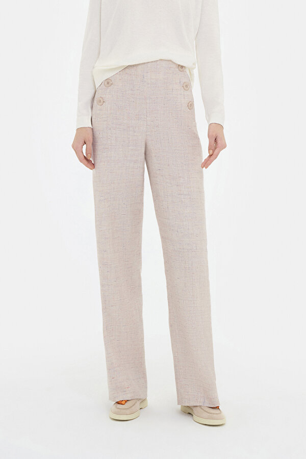 MULTICOLOR DESIGN FILLED WIDE LEG TROUSERS 2