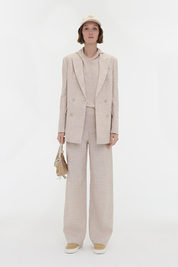 MULTICOLOR SURPLICE NECKLINE (CROSS-OVER NECKLINE) JACKET