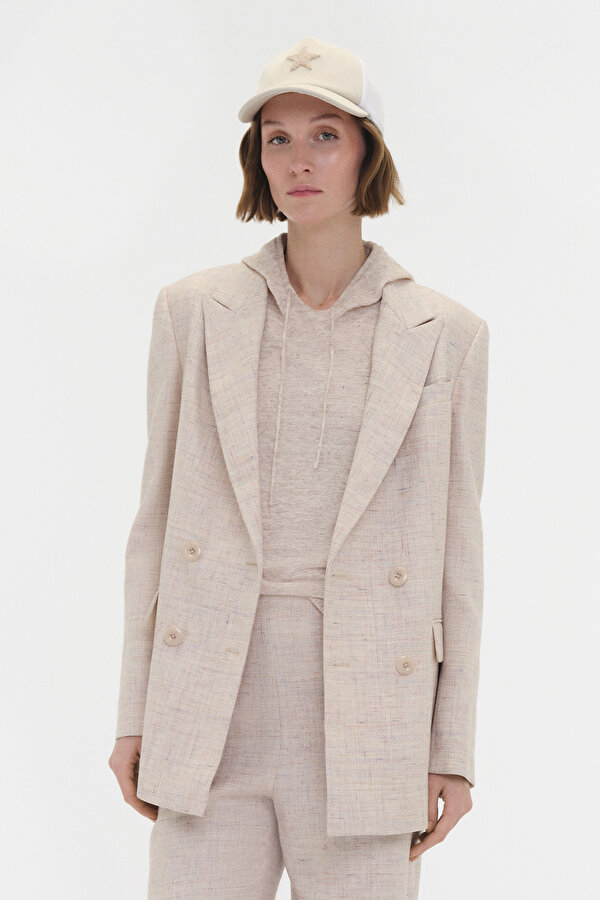 MULTICOLOR SURPLICE NECKLINE (CROSS-OVER NECKLINE) JACKET 2