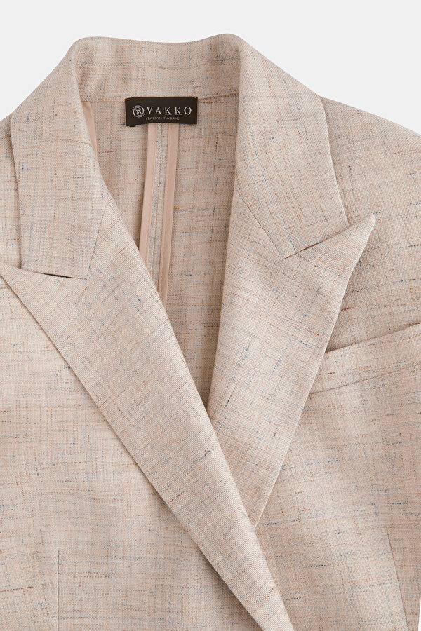 MULTICOLOR SURPLICE NECKLINE (CROSS-OVER NECKLINE) JACKET 6