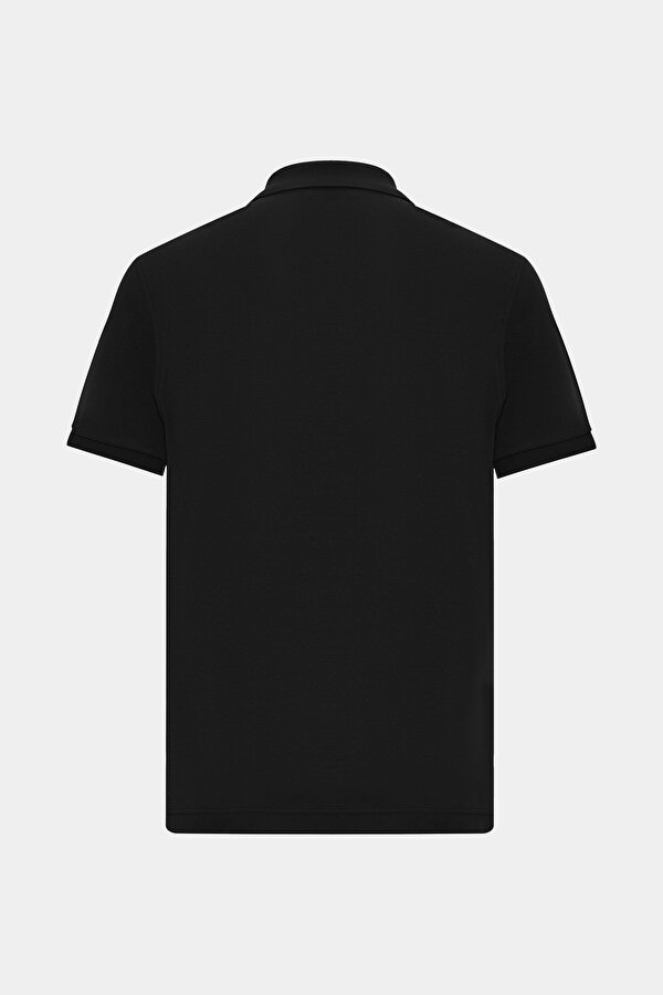 SİYAH POLO YAKA KISA KOLLU T-SHIRT 2