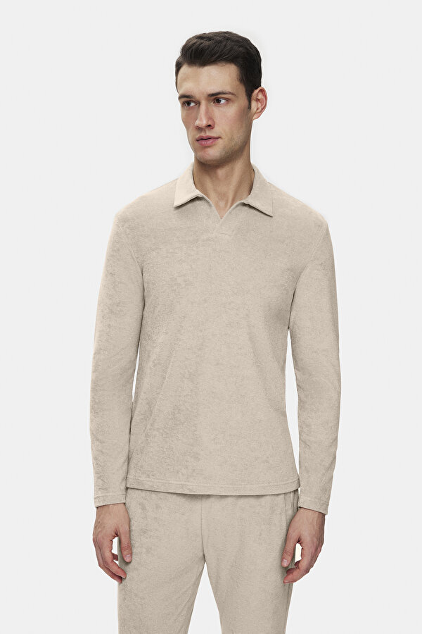 BEIGE LONG SLEEVE TSHIRT