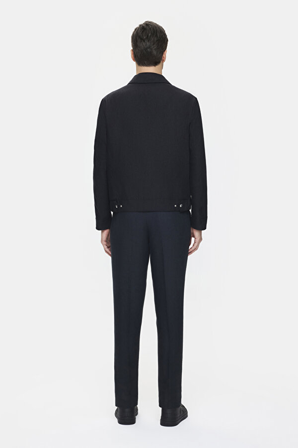 BLACK LINEN COAT 2