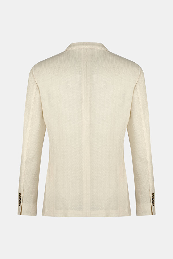 ECRU SURPLICE NECKLINE (CROSS-OVER NECKLINE) JACKET 6