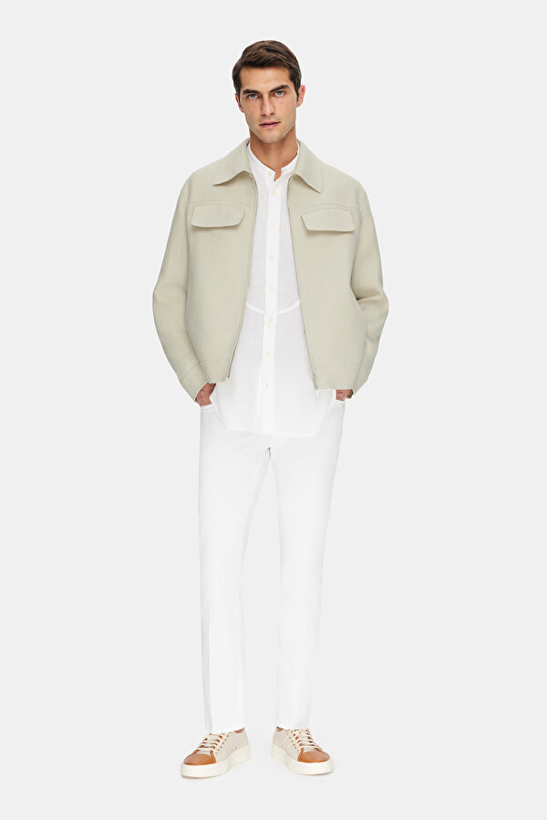 SAND LINEN COAT 2