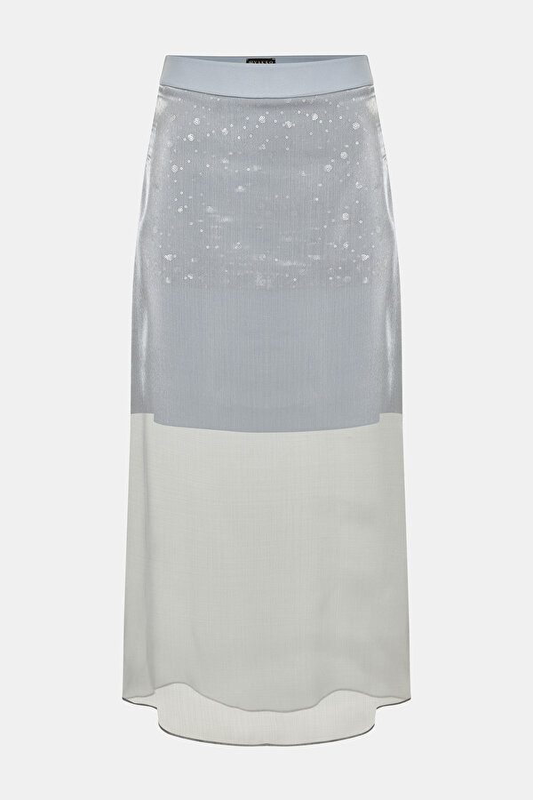 GREY SCALY SKIRT