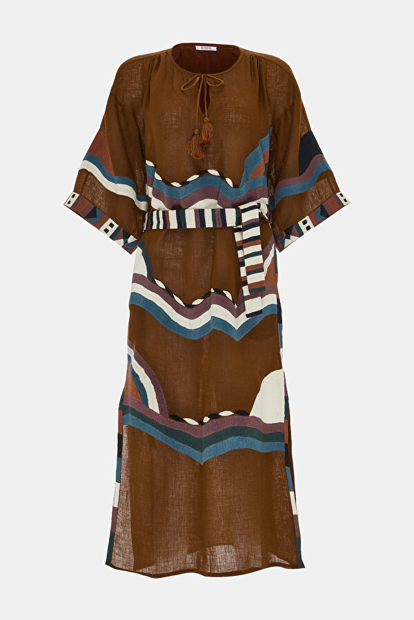 BROWN KAFTA