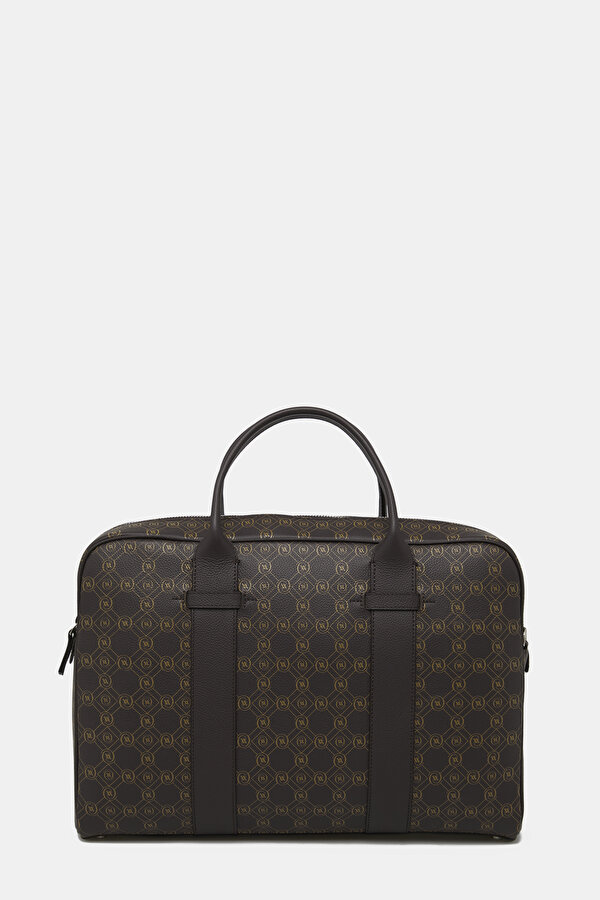 BEIGE MONOGRAM LEATHER BAG