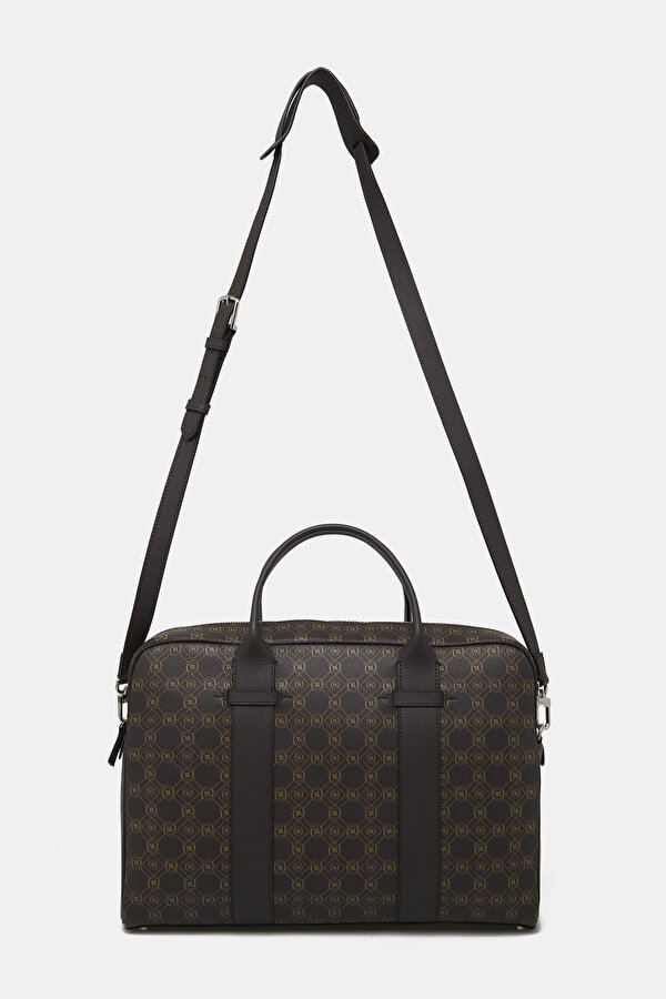 BEIGE MONOGRAM LEATHER BAG 2