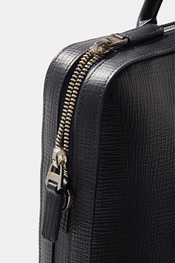 NAVY BLUE LEATHER BAG 7