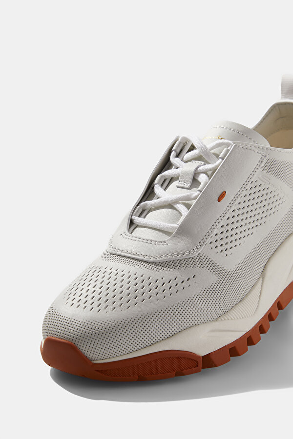 WHITE LEATHER SHOES 6