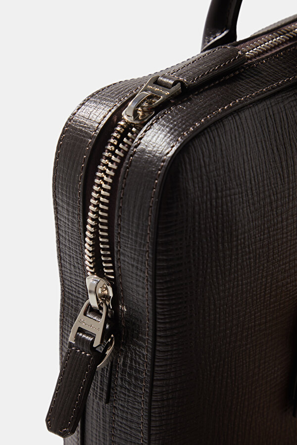 BROWN LEATHER BAG 6
