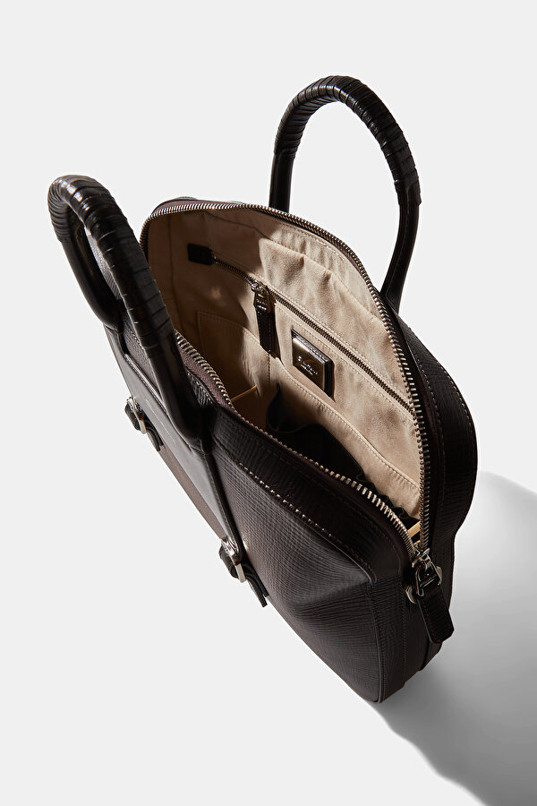 BROWN LEATHER BAG 7