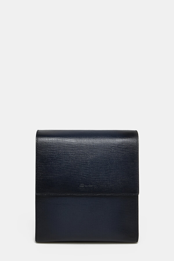 NAVY BLUE LEATHER BAG