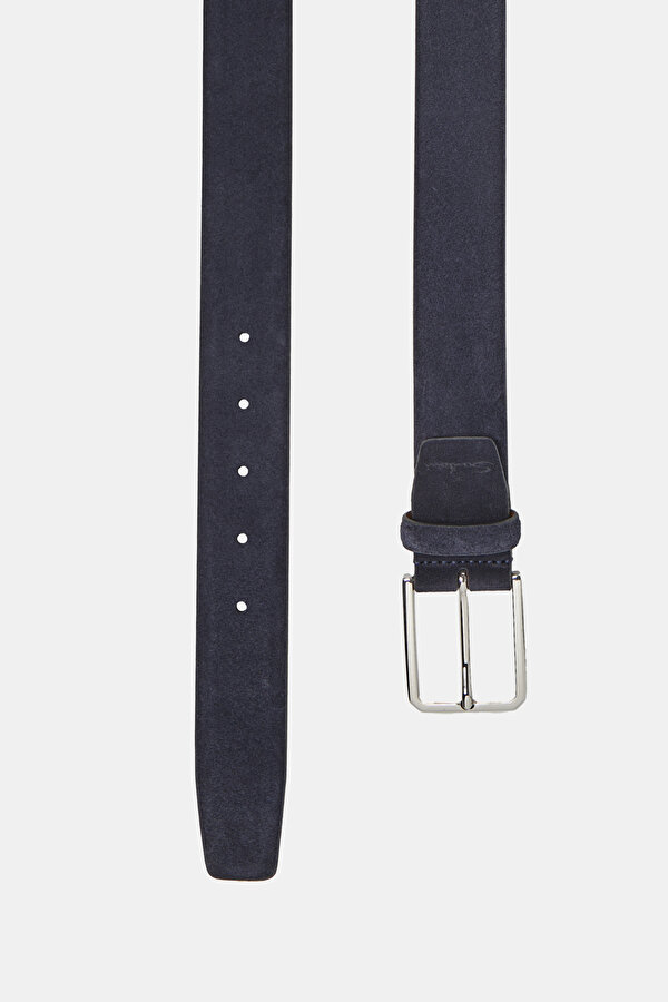 NAVY BLUE SUEDE BELT 2