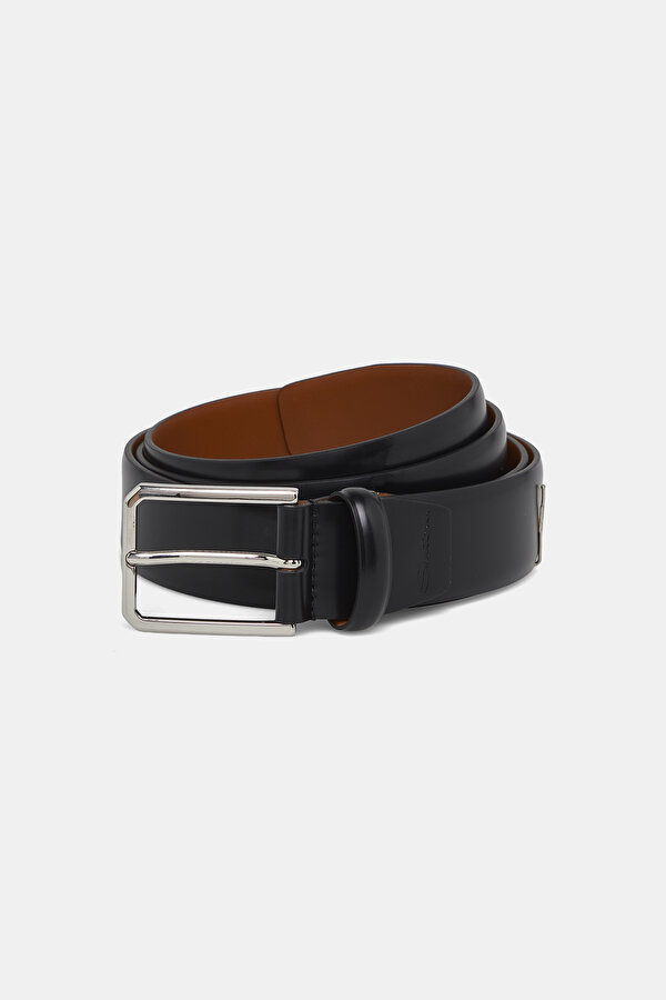 BLACK LEATHER BELT