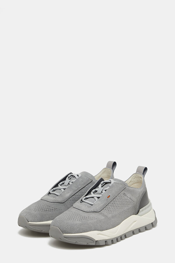 LIGHT GREY LEATHER SHOES 2
