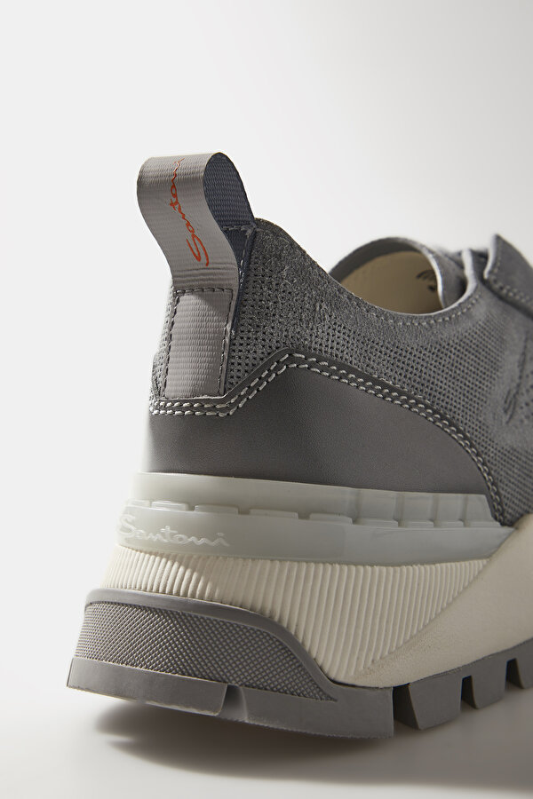 LIGHT GREY LEATHER SHOES 6